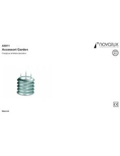 Disyuntor de luz laminar decorativo para jardín Novalux a5911